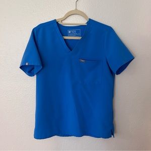 FIGS Capri Blue M Catarina Top